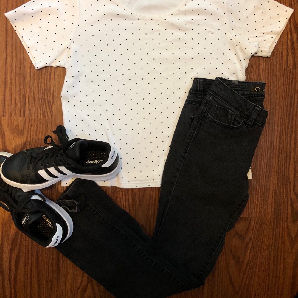 LC Lauren Conrad Black Wash Super Skinny Jeans